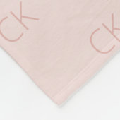 Couverture Polaire parties scintillant rose or rose monogramme initia (Coin)