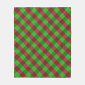 Couverture Polaire Parties scintillant rouge et verte (Devant)