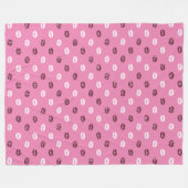 Couverture Polaire Parties scintillant rouge rose Blanc Baisers Lièvr (Devant (Horizontal))