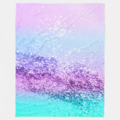 Couverture Polaire Parties scintillant Unicorne Filles #14 #déco bril (Devant)