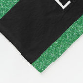 Couverture Polaire Parties scintillant verte, Arrière - plan Parties (Coin)