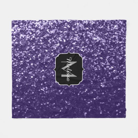 Couverture Polaire Parties scintillant violet foncé ultra violet scin (Devant (Horizontal))