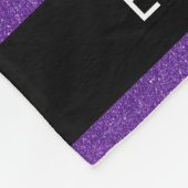 Couverture Polaire Parties scintillant violette, Arrière - plan Parti (Coin)