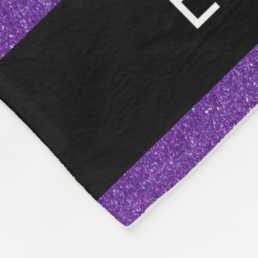 Couverture Polaire Parties scintillant violette, Arrière - plan Parti (Coin)