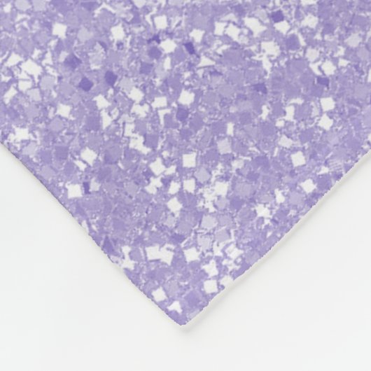 Couverture Polaire Parties scintillant violette Monogramme Lancer la  (Coin)