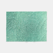 Couverture Polaire Parties scintillantes de vert de Seafoam (Devant (Horizontal))