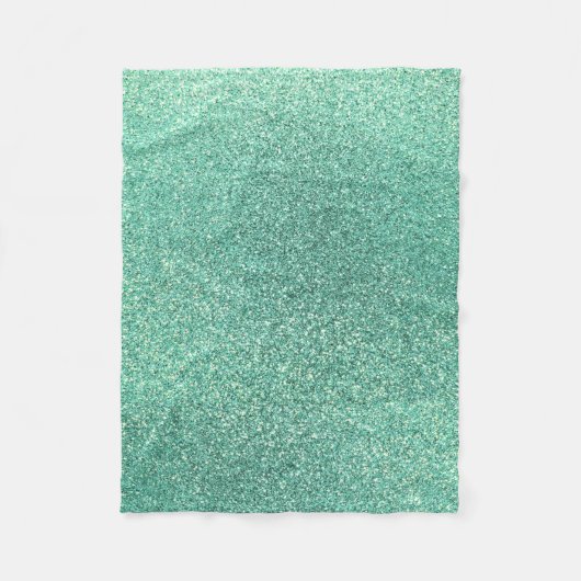 Couverture Polaire Parties scintillantes de vert de Seafoam (Devant)