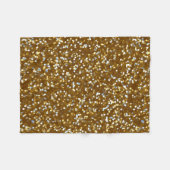 Couverture Polaire Parties scintillantes d'or de scintillement (Devant (Horizontal))