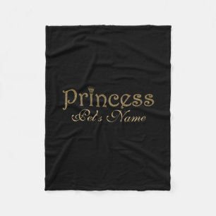 Couverture Polaire Parties scintillantes d'or sur princesse