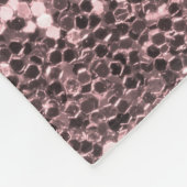 Couverture Polaire Parties scintillantes et diamants roses à la mode (Coin)