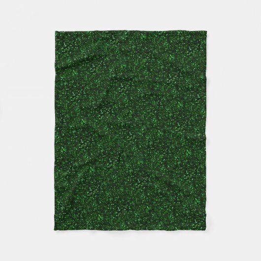 Couverture Polaire Parties scintillantes foncées de vert vert (Devant)