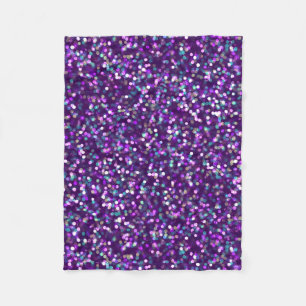 Couverture Polaire Parties scintillantes pourpres de scintillement