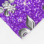 Couverture Polaire Parties scintillantes pourpres d'indigo fait sur (Coin)