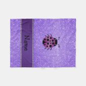 Couverture Polaire Parties scintillantes pourpres personnalisées de (Devant (Horizontal))