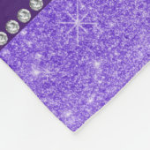 Couverture Polaire Parties scintillantes pourpres personnalisées de (Coin)