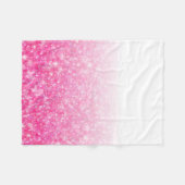 Couverture Polaire Parties scintillantes roses scintillantes Ombre de (Devant (Horizontal))