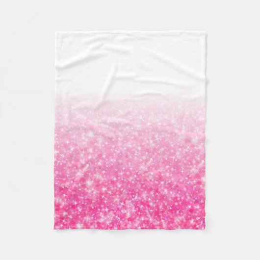 Couverture Polaire Parties scintillantes roses scintillantes Ombre de (Devant)