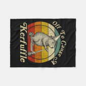 Couverture Polaire Partir pour causer un chahut drôle Groundhog à che (Devant (Horizontal))