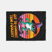 Couverture Polaire Partir Pour Engager Tom Foolery Funny Frog Sarcasm (Devant (Horizontal))
