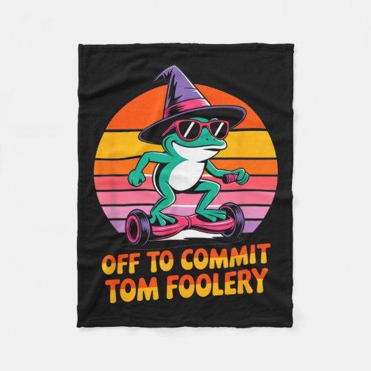 Couverture Polaire Partir Pour Engager Tom Foolery Funny Frog Sarcasm (Devant)