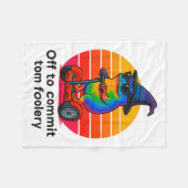 Couverture Polaire Partir Pour Engager Tom Foolery Funny Frog Sarcasm (Devant (Horizontal))