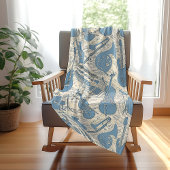 Couverture Polaire Partition Musique et instruments Blue/Ivory ID481