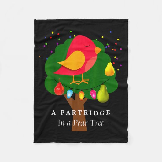 Couverture Polaire Partridge In A Pear Tree Twelve Days Of Christmas  (Devant)