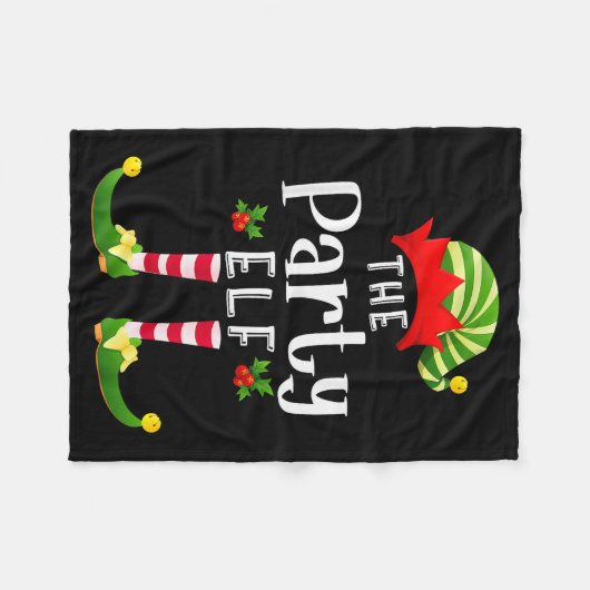 Couverture Polaire Party Christmas Elf Matching Pajama X-mas Party  (Devant (Horizontal))