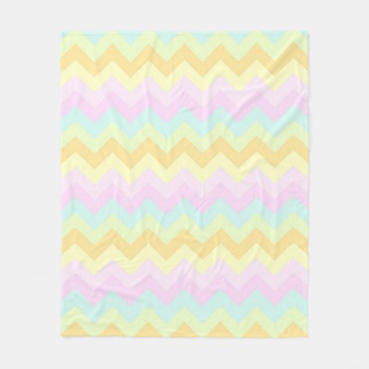 Couverture Polaire Party Pastel Chevrons (Devant)