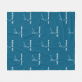 Couverture Polaire Pas de baseball aujourd'hui triste personnage en b (Devant (Horizontal))