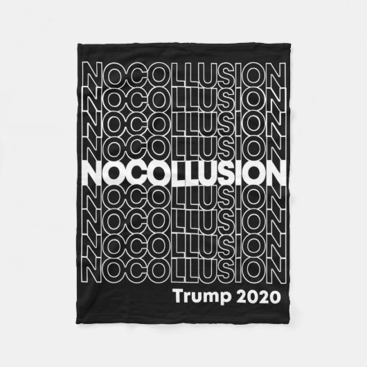 Couverture Polaire Pas de Collusion Trump (Devant)
