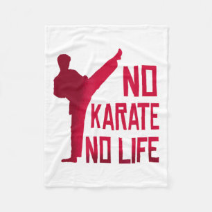 Couverture Polaire Pas de karaté, pas de vie T-shirt d'arts martiaux