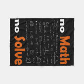 Couverture Polaire Pas de maths Pas de solution Citation école drôle (Devant (Horizontal))
