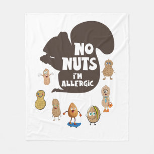 Couverture Polaire Pas de noix Je suis Allergic Peanut Sensibilisatio