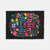 Couverture Polaire Pas de pluie, pas de fleurs Citation de motivation (Devant (Horizontal))