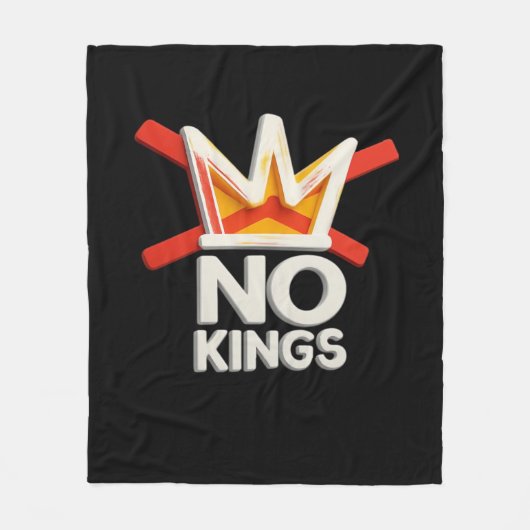 Couverture Polaire Pas de rois Anti Minimal Design épuré (Devant)