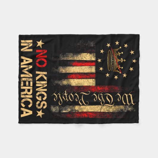 Couverture Polaire Pas De Rois En Amérique Nous Le Peuple Chemise Pol (Devant (Horizontal))