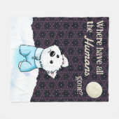 Couverture Polaire Pas d'humanité Westie (Devant (Horizontal))