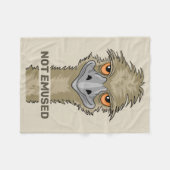 Couverture Polaire Pas Emused Funny Emu Pun Brown (Devant (Horizontal))
