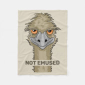 Couverture Polaire Pas Emused Funny Emu Pun Brown (Devant)