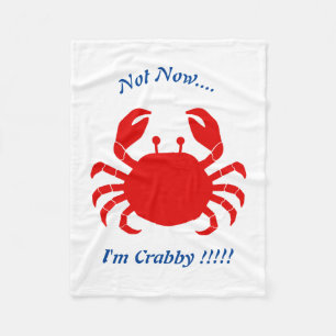 Couverture Polaire Pas maintenant... Je suis Crabby !!!!Couverture