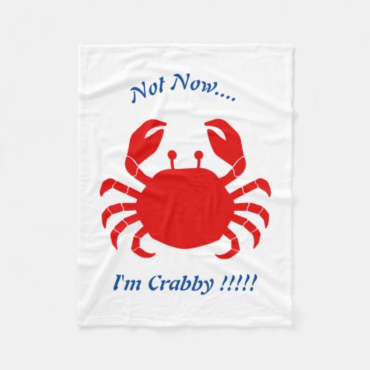 Couverture Polaire Pas maintenant... Je suis Crabby !!!!Couverture (Devant)