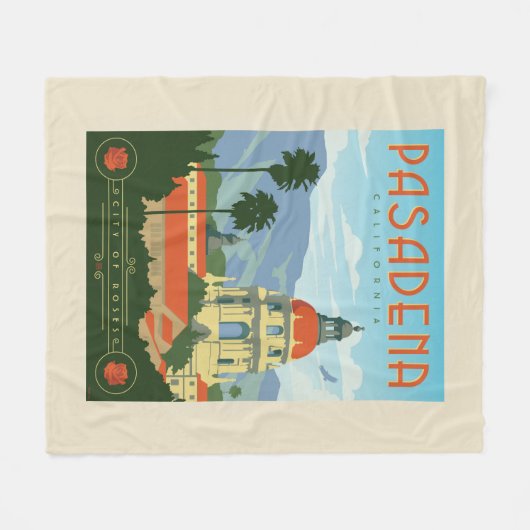Couverture Polaire Pasadena, CA (Devant (Horizontal))