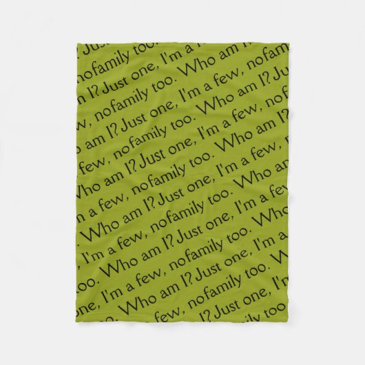 Couverture Polaire Passez l'expression du club noir orphelin de (Devant)