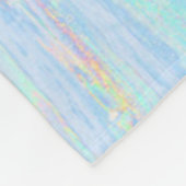 Couverture Polaire *~* Pastel Abstrait Turquoise Bleu Bleu Bleu Blanc (Coin)