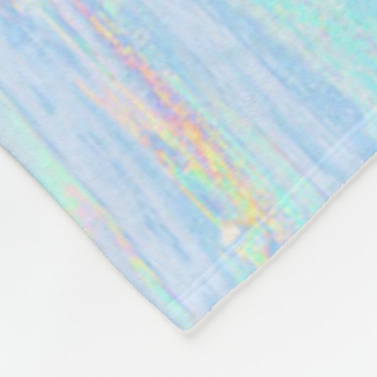 Couverture Polaire *~* Pastel Abstrait Turquoise Bleu Bleu Bleu Blanc (Coin)