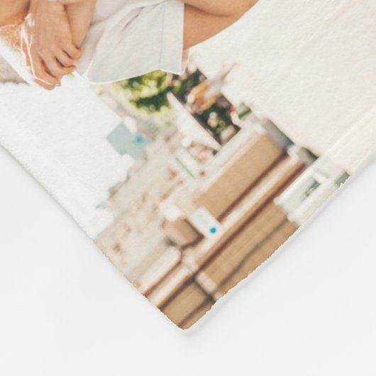 Couverture Polaire Pastel arc-en-ciel monographie simple multi photo (Coin)