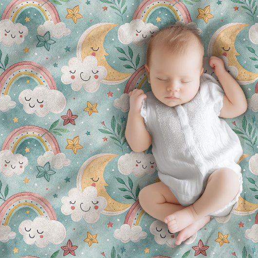 Couverture Polaire Pastel Baby Blanket cadeau confortable avec Sky Ma