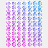 Couverture Polaire Pastel Balls Fleece Blanche (Devant)