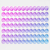 Couverture Polaire Pastel Balls Fleece Blanche (Devant (Horizontal))